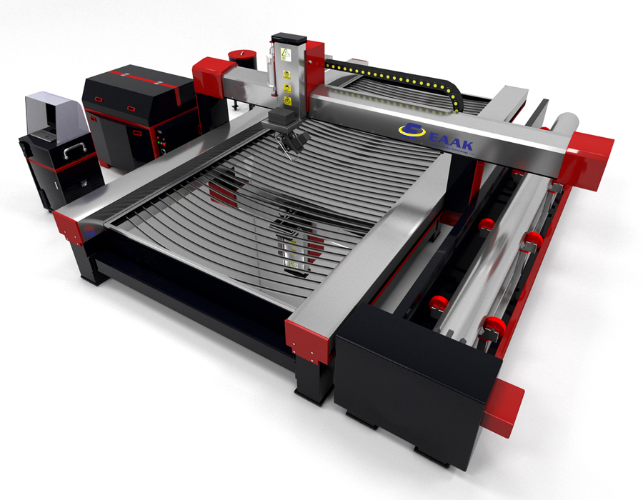 2030T Sheet & tube waterjet cut